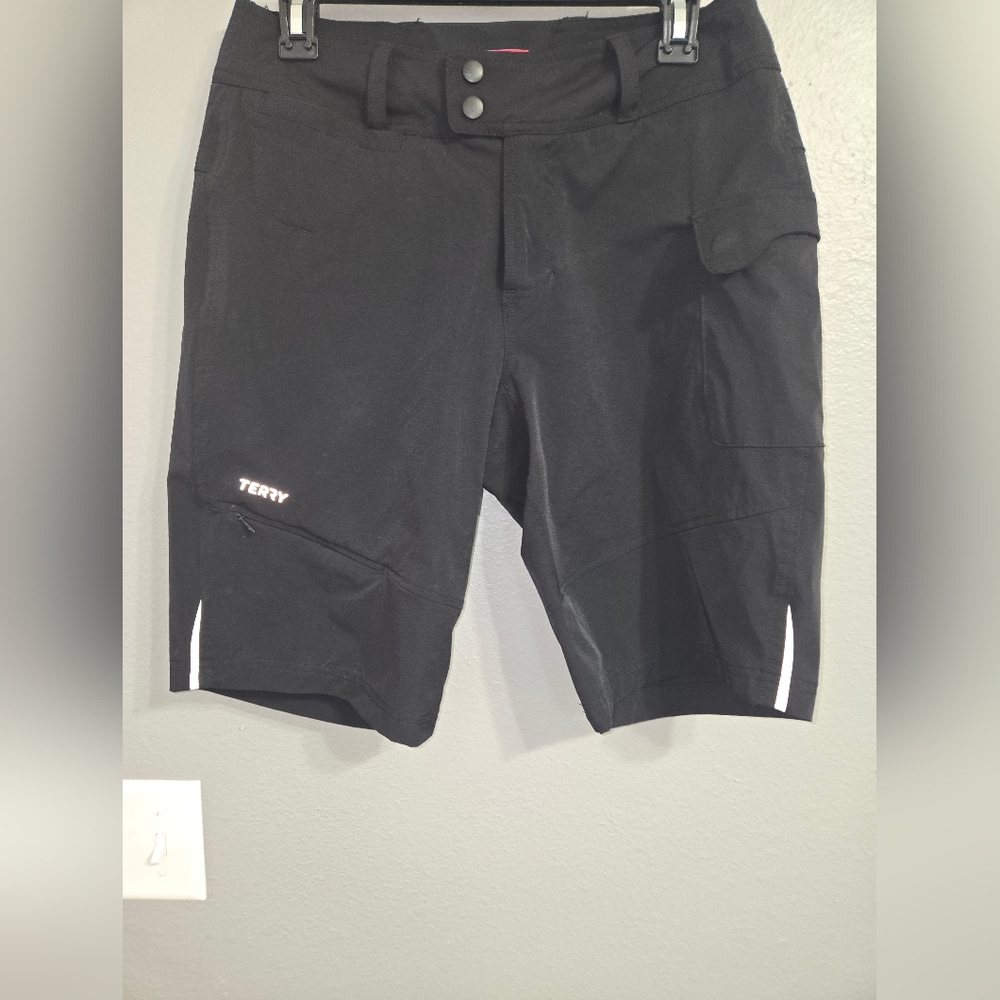 Terry Womens Black Cycling Shorts Size Medium